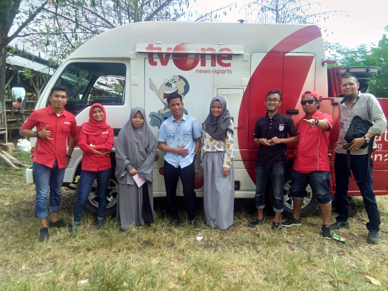 Gambar Mahasiswa Jurusan Jurnalistik UIN Alauddin PPL di TVOne Biro Makassar